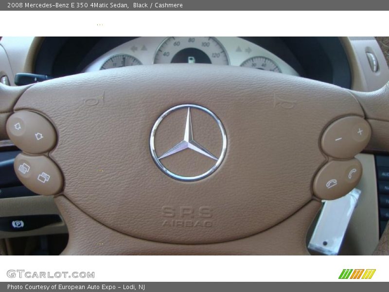 Black / Cashmere 2008 Mercedes-Benz E 350 4Matic Sedan