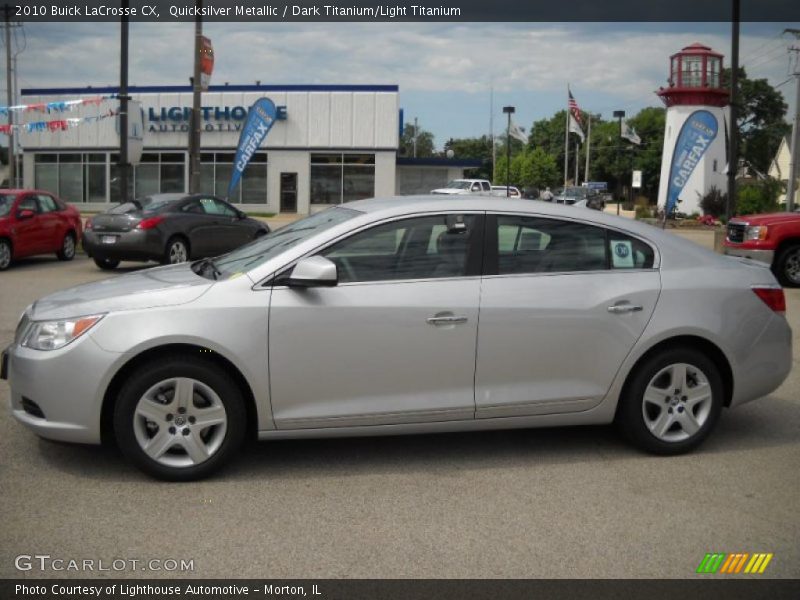 Quicksilver Metallic / Dark Titanium/Light Titanium 2010 Buick LaCrosse CX