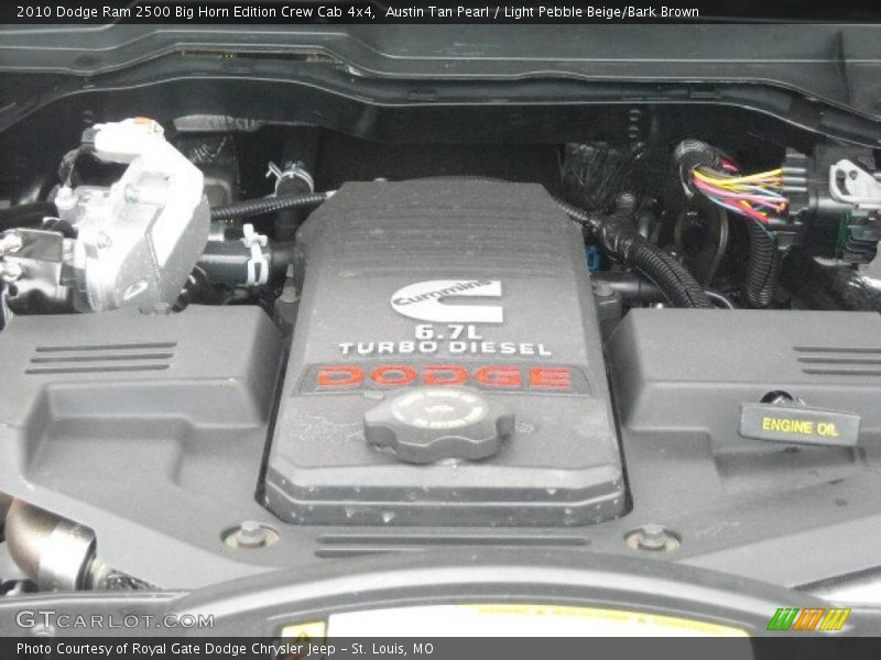 Austin Tan Pearl / Light Pebble Beige/Bark Brown 2010 Dodge Ram 2500 Big Horn Edition Crew Cab 4x4
