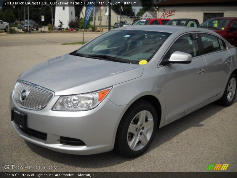 Quicksilver Metallic / Dark Titanium/Light Titanium 2010 Buick LaCrosse CX