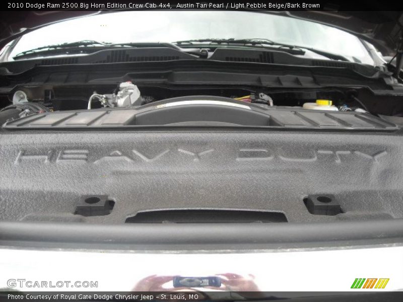 Austin Tan Pearl / Light Pebble Beige/Bark Brown 2010 Dodge Ram 2500 Big Horn Edition Crew Cab 4x4