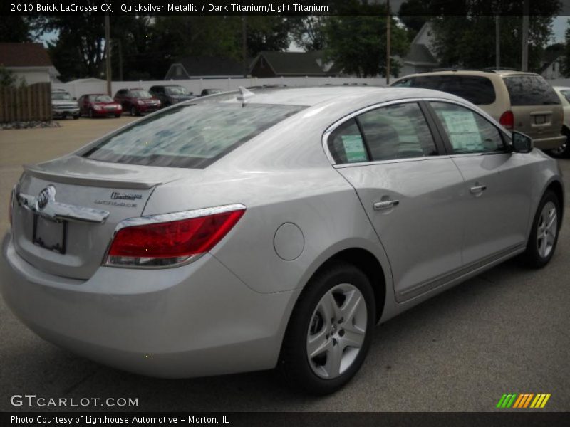 Quicksilver Metallic / Dark Titanium/Light Titanium 2010 Buick LaCrosse CX