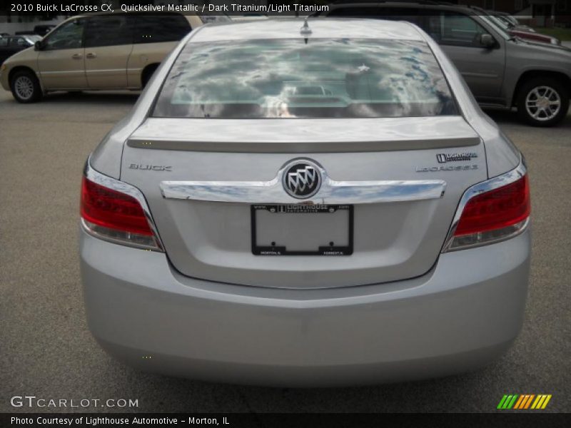 Quicksilver Metallic / Dark Titanium/Light Titanium 2010 Buick LaCrosse CX