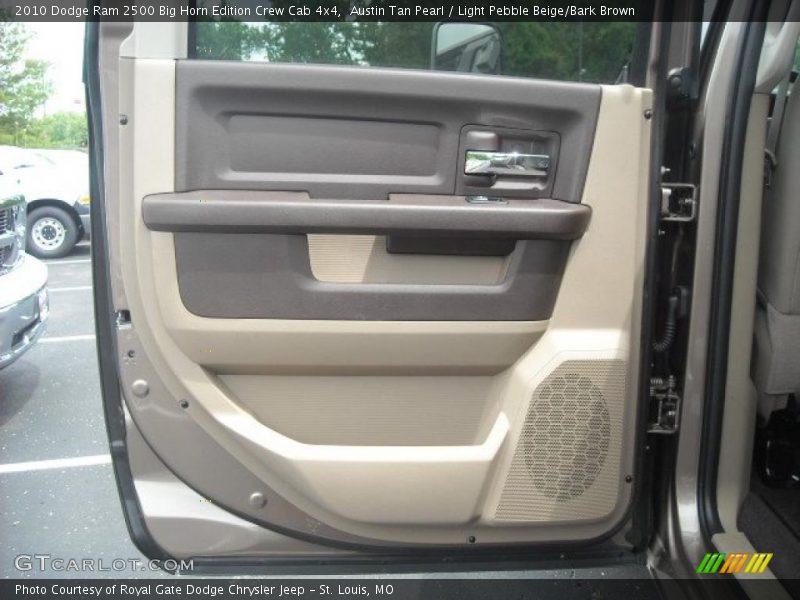 Austin Tan Pearl / Light Pebble Beige/Bark Brown 2010 Dodge Ram 2500 Big Horn Edition Crew Cab 4x4