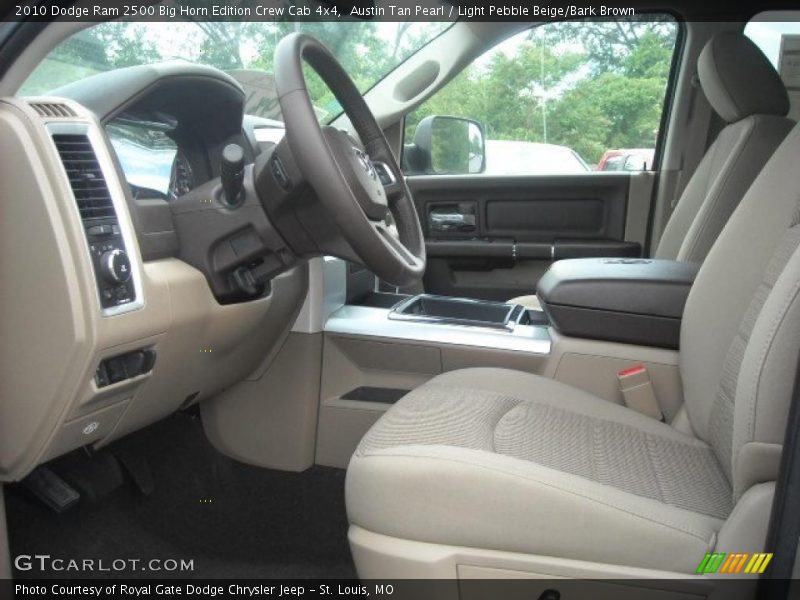 Austin Tan Pearl / Light Pebble Beige/Bark Brown 2010 Dodge Ram 2500 Big Horn Edition Crew Cab 4x4