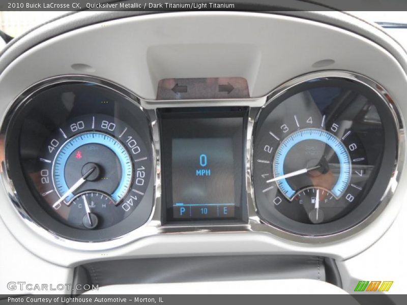 Quicksilver Metallic / Dark Titanium/Light Titanium 2010 Buick LaCrosse CX
