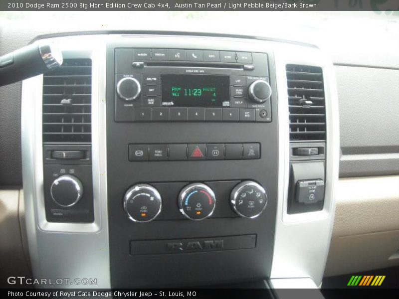 Austin Tan Pearl / Light Pebble Beige/Bark Brown 2010 Dodge Ram 2500 Big Horn Edition Crew Cab 4x4