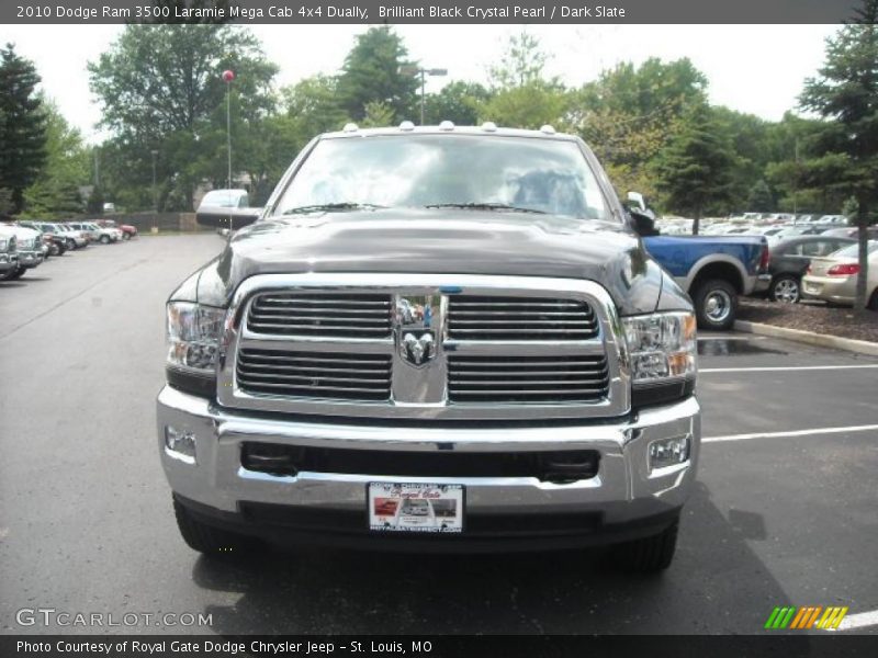 Brilliant Black Crystal Pearl / Dark Slate 2010 Dodge Ram 3500 Laramie Mega Cab 4x4 Dually