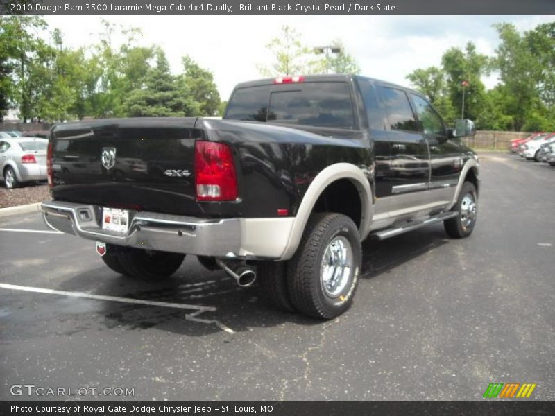 Brilliant Black Crystal Pearl / Dark Slate 2010 Dodge Ram 3500 Laramie Mega Cab 4x4 Dually