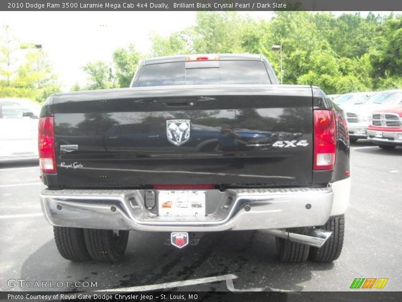 Brilliant Black Crystal Pearl / Dark Slate 2010 Dodge Ram 3500 Laramie Mega Cab 4x4 Dually