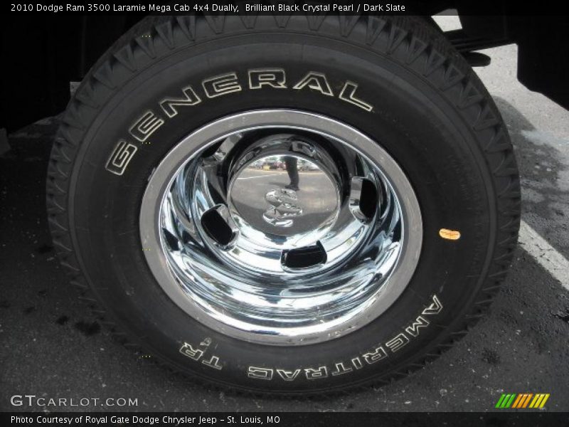 Brilliant Black Crystal Pearl / Dark Slate 2010 Dodge Ram 3500 Laramie Mega Cab 4x4 Dually