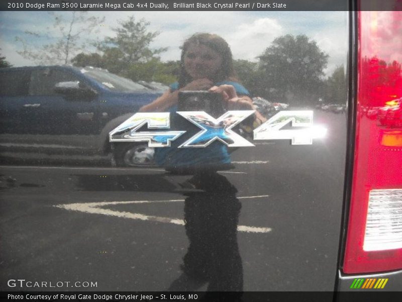 Brilliant Black Crystal Pearl / Dark Slate 2010 Dodge Ram 3500 Laramie Mega Cab 4x4 Dually