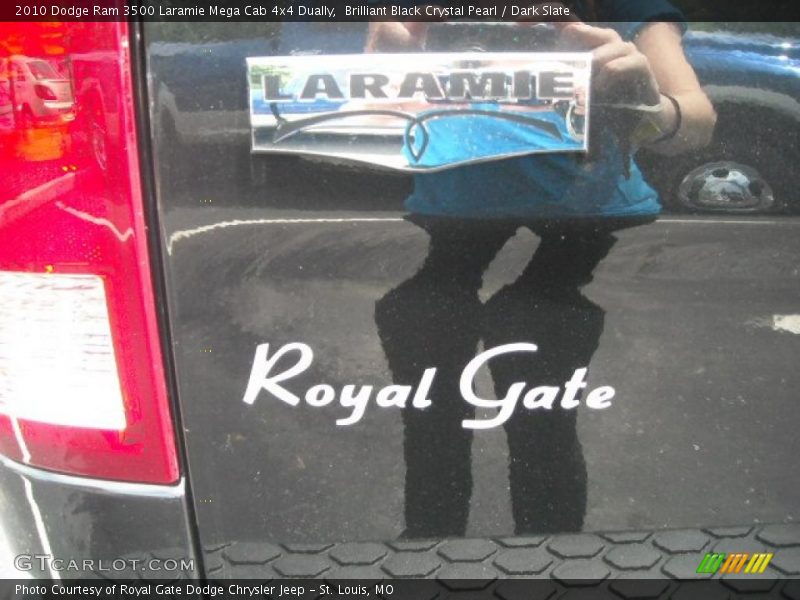 Brilliant Black Crystal Pearl / Dark Slate 2010 Dodge Ram 3500 Laramie Mega Cab 4x4 Dually