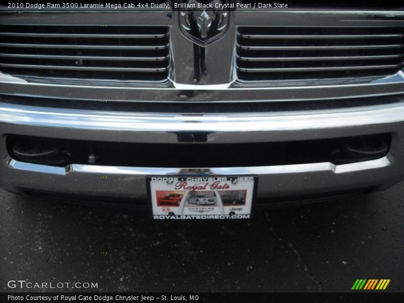 Brilliant Black Crystal Pearl / Dark Slate 2010 Dodge Ram 3500 Laramie Mega Cab 4x4 Dually
