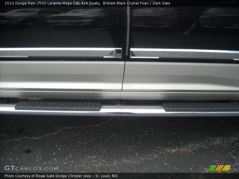 Brilliant Black Crystal Pearl / Dark Slate 2010 Dodge Ram 3500 Laramie Mega Cab 4x4 Dually