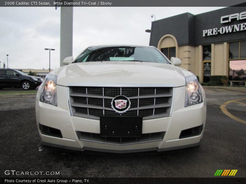 White Diamond Tri-Coat / Ebony 2008 Cadillac CTS Sedan