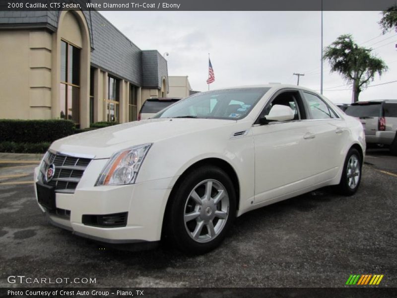 White Diamond Tri-Coat / Ebony 2008 Cadillac CTS Sedan
