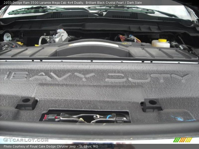 Brilliant Black Crystal Pearl / Dark Slate 2010 Dodge Ram 3500 Laramie Mega Cab 4x4 Dually