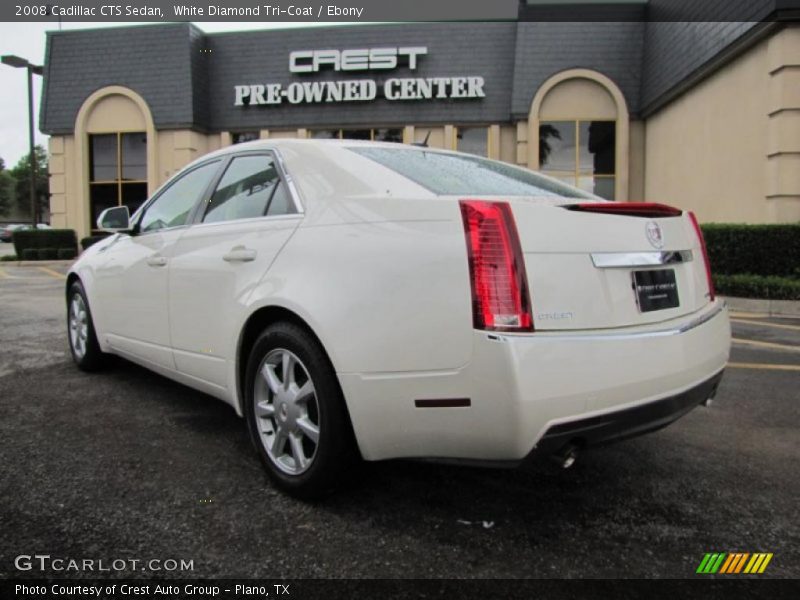 White Diamond Tri-Coat / Ebony 2008 Cadillac CTS Sedan