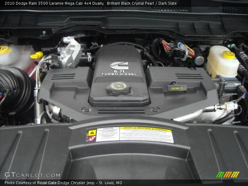 Brilliant Black Crystal Pearl / Dark Slate 2010 Dodge Ram 3500 Laramie Mega Cab 4x4 Dually