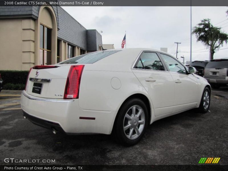 White Diamond Tri-Coat / Ebony 2008 Cadillac CTS Sedan