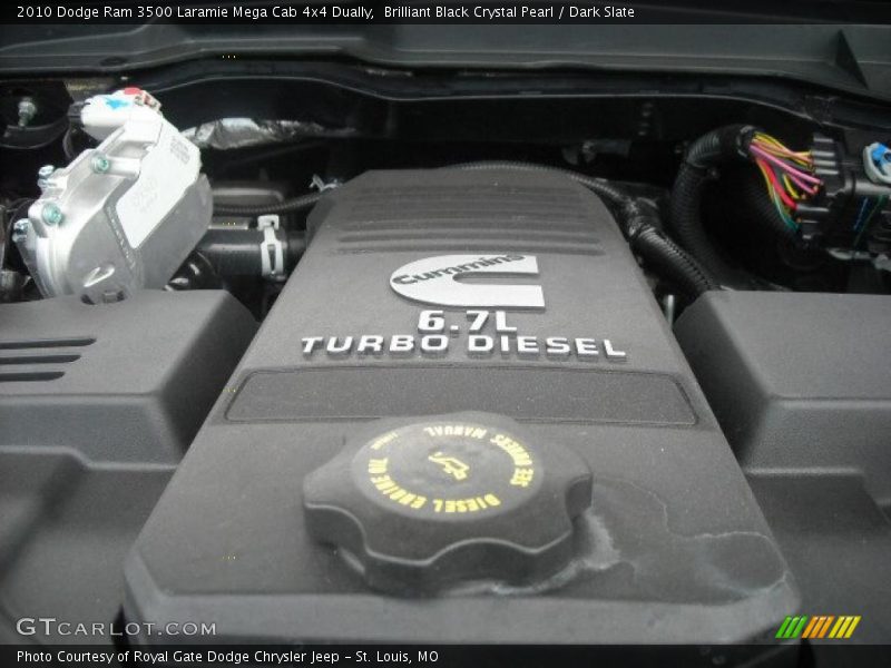 Brilliant Black Crystal Pearl / Dark Slate 2010 Dodge Ram 3500 Laramie Mega Cab 4x4 Dually