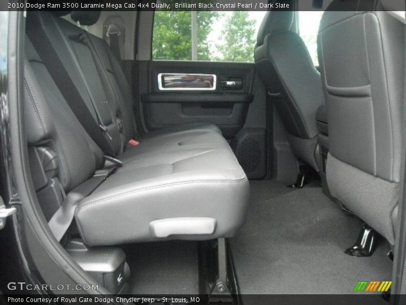 Brilliant Black Crystal Pearl / Dark Slate 2010 Dodge Ram 3500 Laramie Mega Cab 4x4 Dually