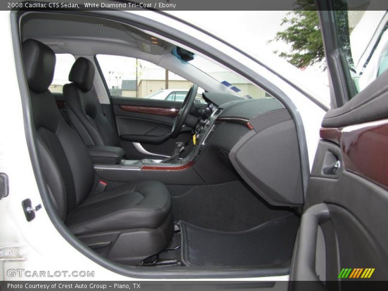 White Diamond Tri-Coat / Ebony 2008 Cadillac CTS Sedan