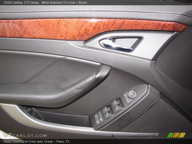 White Diamond Tri-Coat / Ebony 2008 Cadillac CTS Sedan