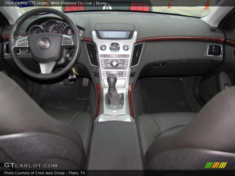 White Diamond Tri-Coat / Ebony 2008 Cadillac CTS Sedan