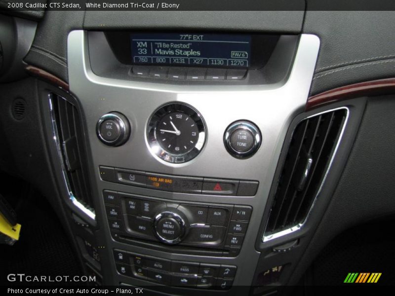 White Diamond Tri-Coat / Ebony 2008 Cadillac CTS Sedan