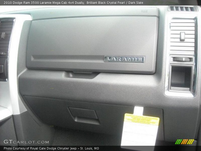 Brilliant Black Crystal Pearl / Dark Slate 2010 Dodge Ram 3500 Laramie Mega Cab 4x4 Dually
