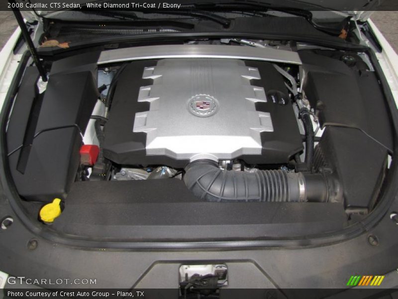 White Diamond Tri-Coat / Ebony 2008 Cadillac CTS Sedan