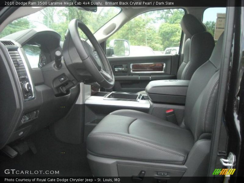 Brilliant Black Crystal Pearl / Dark Slate 2010 Dodge Ram 3500 Laramie Mega Cab 4x4 Dually