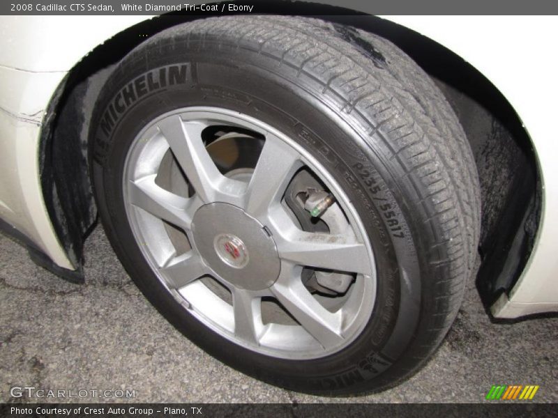 White Diamond Tri-Coat / Ebony 2008 Cadillac CTS Sedan