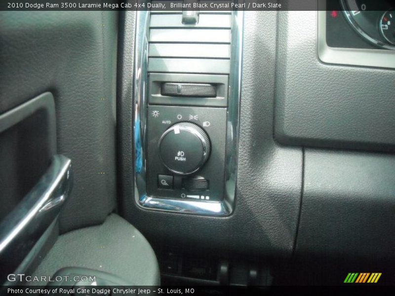 Brilliant Black Crystal Pearl / Dark Slate 2010 Dodge Ram 3500 Laramie Mega Cab 4x4 Dually