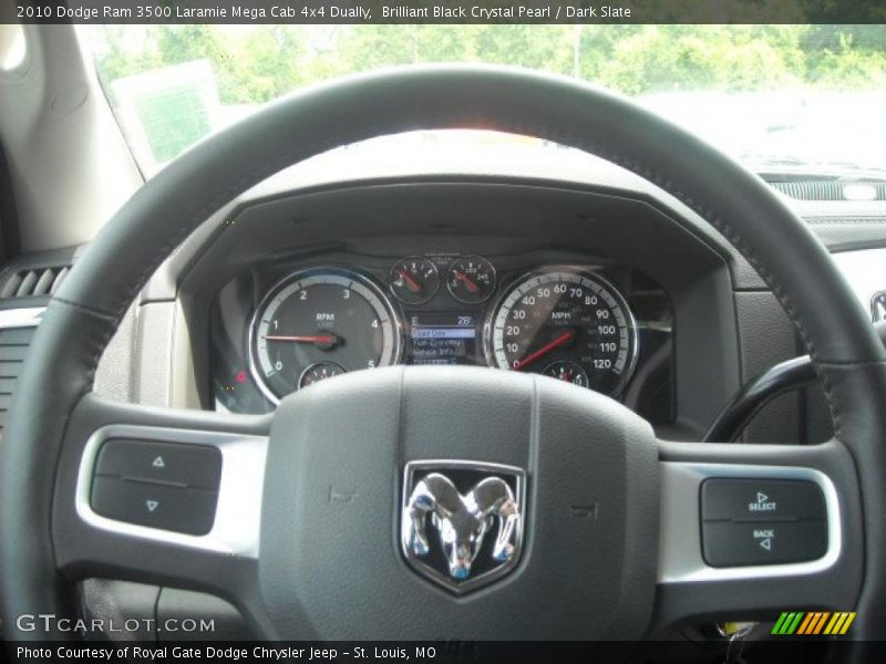 Brilliant Black Crystal Pearl / Dark Slate 2010 Dodge Ram 3500 Laramie Mega Cab 4x4 Dually