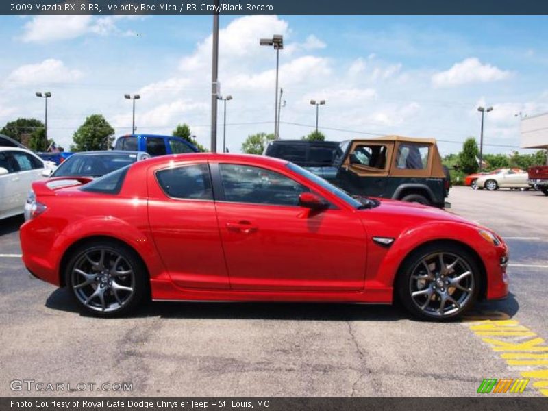 Velocity Red Mica / R3 Gray/Black Recaro 2009 Mazda RX-8 R3