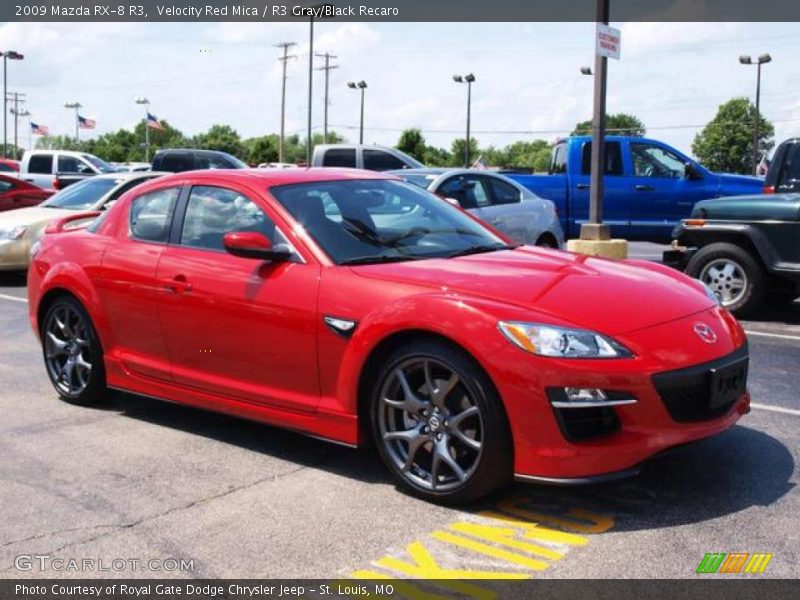 Velocity Red Mica / R3 Gray/Black Recaro 2009 Mazda RX-8 R3