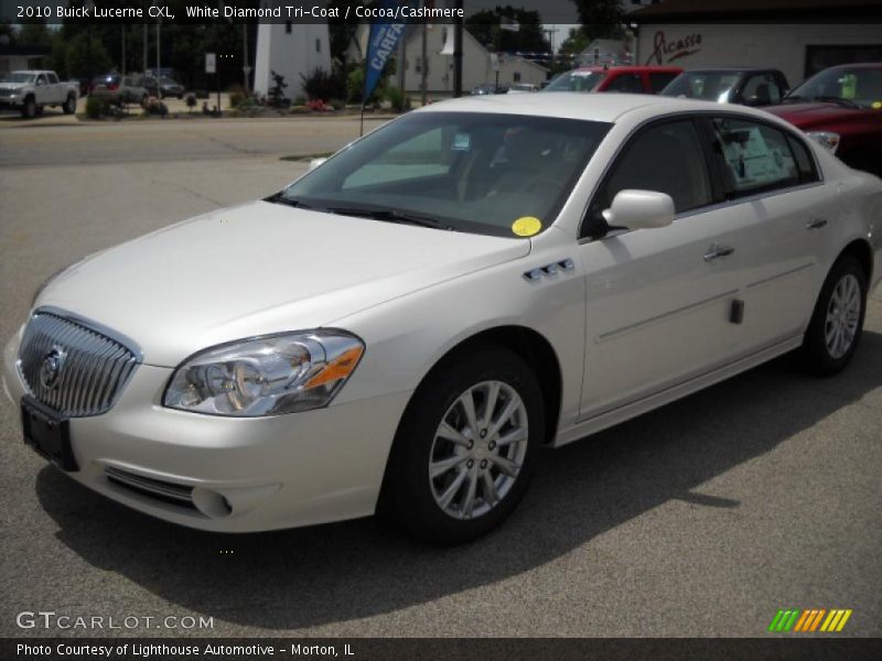 White Diamond Tri-Coat / Cocoa/Cashmere 2010 Buick Lucerne CXL