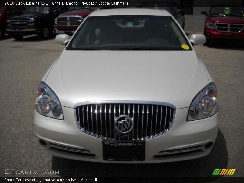 White Diamond Tri-Coat / Cocoa/Cashmere 2010 Buick Lucerne CXL