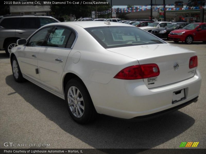 White Diamond Tri-Coat / Cocoa/Cashmere 2010 Buick Lucerne CXL