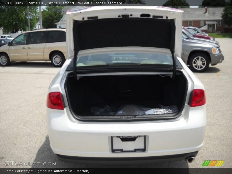 White Diamond Tri-Coat / Cocoa/Cashmere 2010 Buick Lucerne CXL