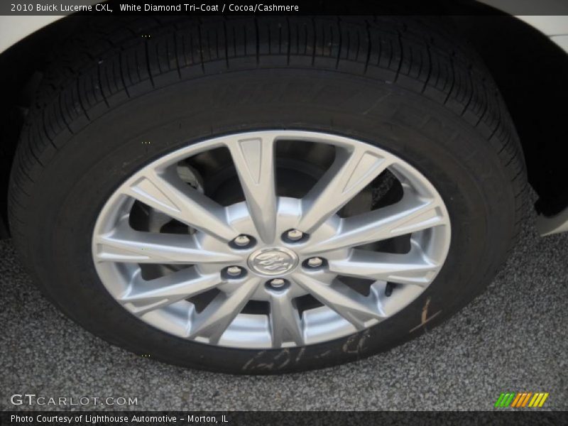 White Diamond Tri-Coat / Cocoa/Cashmere 2010 Buick Lucerne CXL