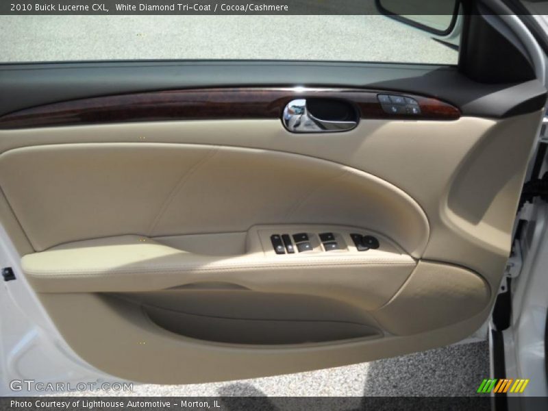 White Diamond Tri-Coat / Cocoa/Cashmere 2010 Buick Lucerne CXL