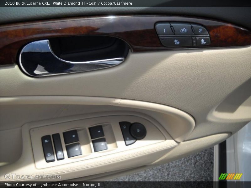 White Diamond Tri-Coat / Cocoa/Cashmere 2010 Buick Lucerne CXL