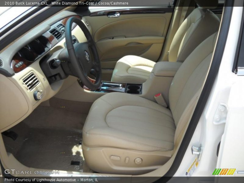 White Diamond Tri-Coat / Cocoa/Cashmere 2010 Buick Lucerne CXL