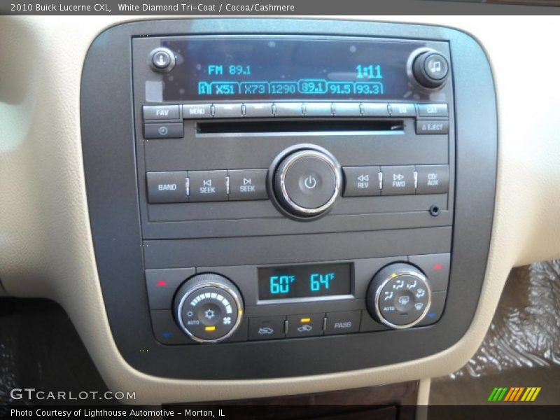 White Diamond Tri-Coat / Cocoa/Cashmere 2010 Buick Lucerne CXL