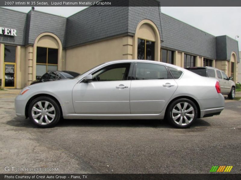 Liquid Platinum Metallic / Graphite 2007 Infiniti M 35 Sedan
