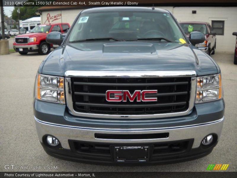 Stealth Gray Metallic / Ebony 2010 GMC Sierra 1500 SLT Extended Cab 4x4